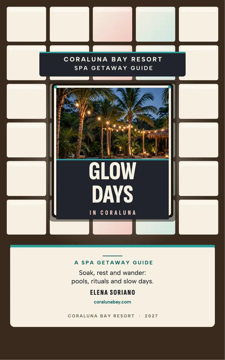 Coraluna spa getaway ebook cover template