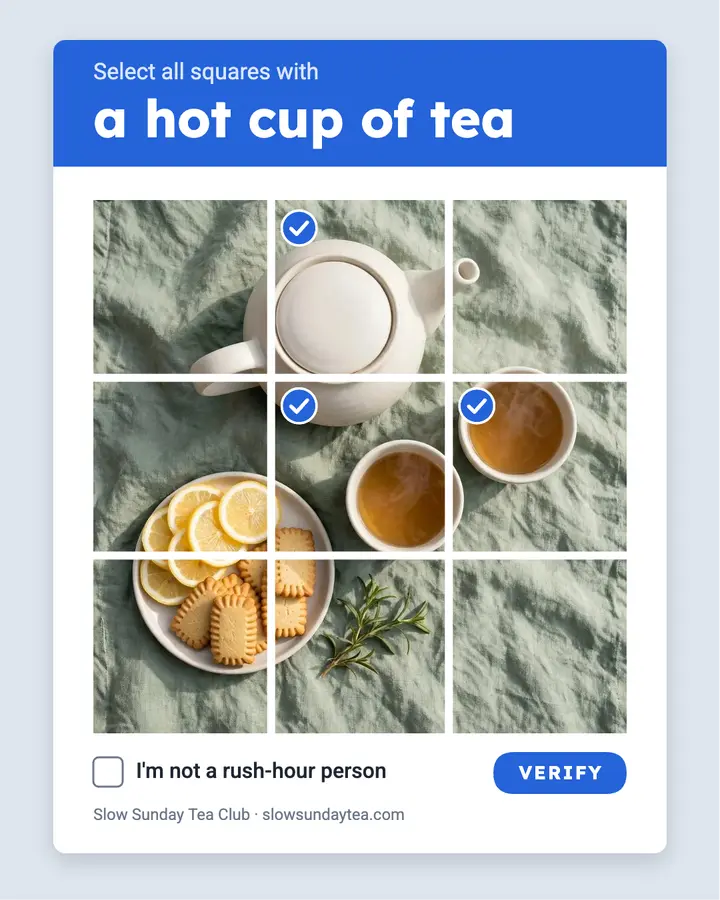 Slow Sunday tea club post template