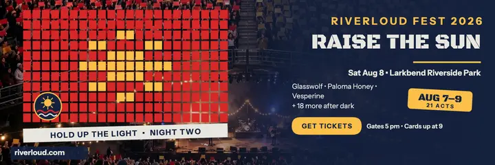 Riverloud Fest night mosaic header template