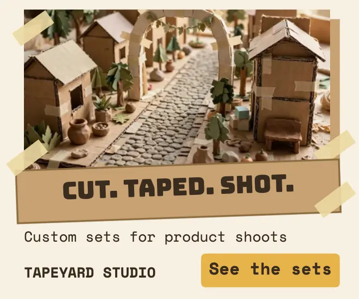 Tapeyard Studio custom set building ad template