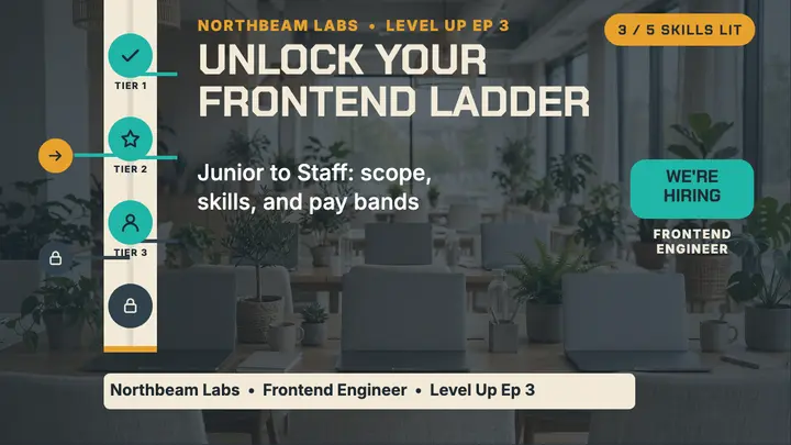 Frontend ladder skill tree hiring thumbnail template