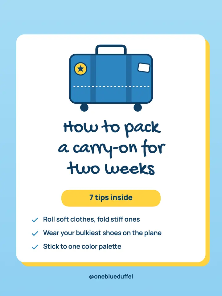 Carry-on packing tips template