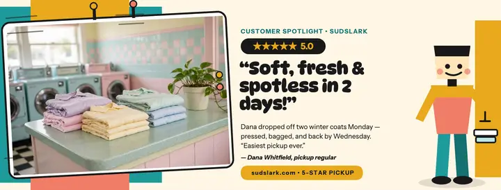 Sudslark cartoon cleaner review cover template