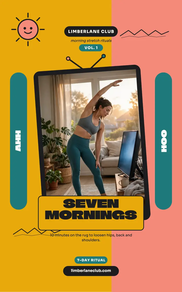 Limberlane morning stretch ebook: stretch ebook cover template
