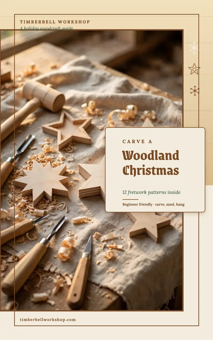 Carve a Woodland Christmas ebook cover template