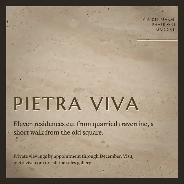 Pietra Viva carved travertine post template