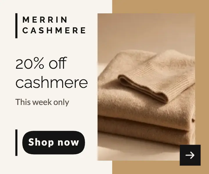 Cashmere sale ad template