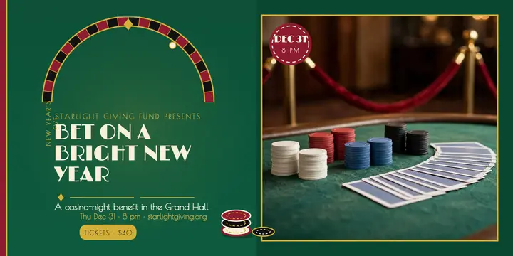 Starlight casino benefit night post template