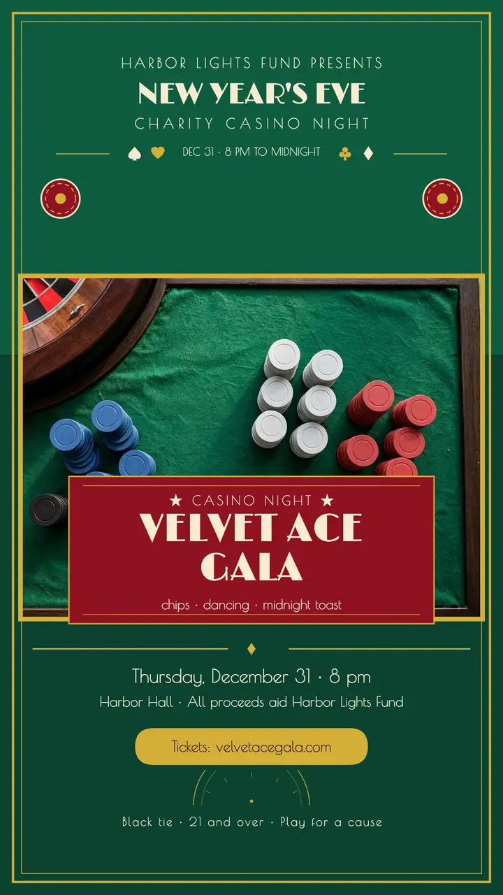 Velvet Ace Gala New Year's Eve story template