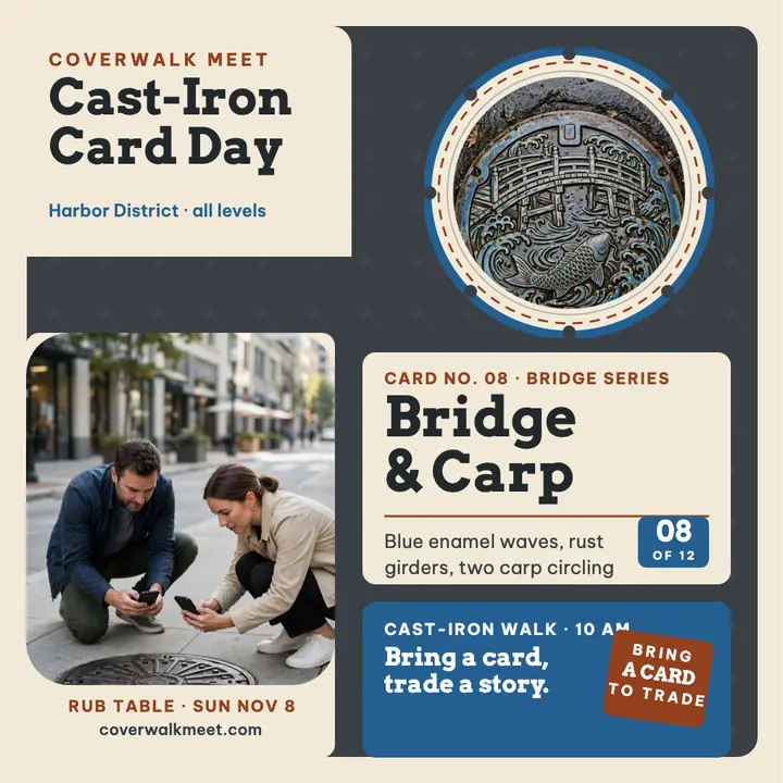 Coverwalk Meet manhole card day post template