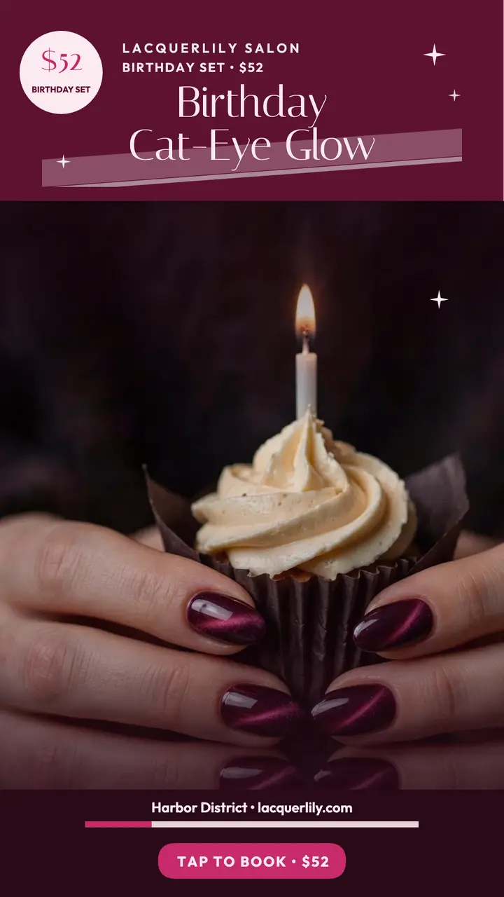 Lacquerlily birthday cat-eye story template