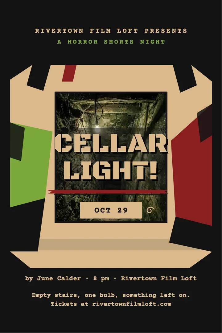 Cellar Light horror night poster template