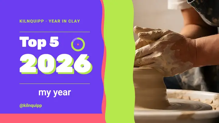 Ceramics year recap YouTube thumbnail template