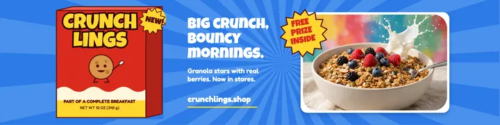 Crunchlings granola stars shop banner template