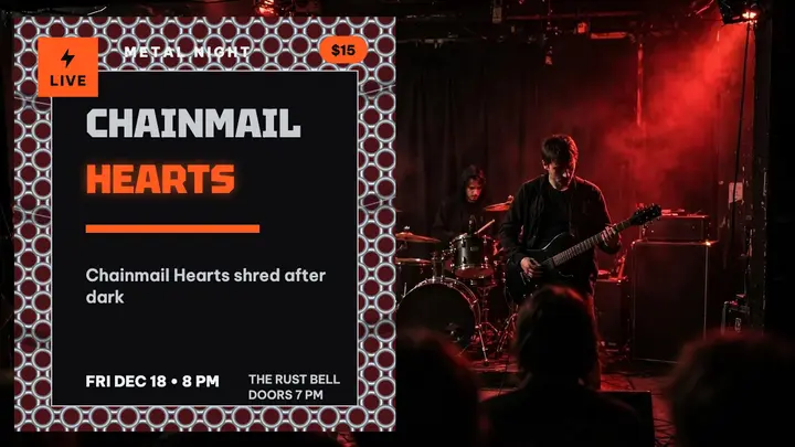 Chainmail Hearts metal night thumbnail template