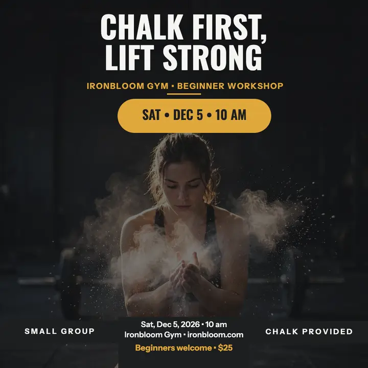 Chalk First strength workshop post template
