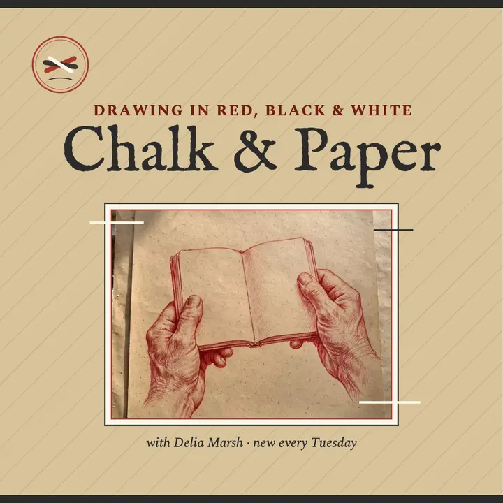 Chalk and Paper art history podcast template