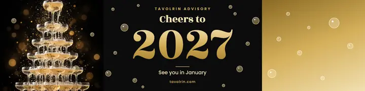 Cheers to 2027 consultancy New Year banner template