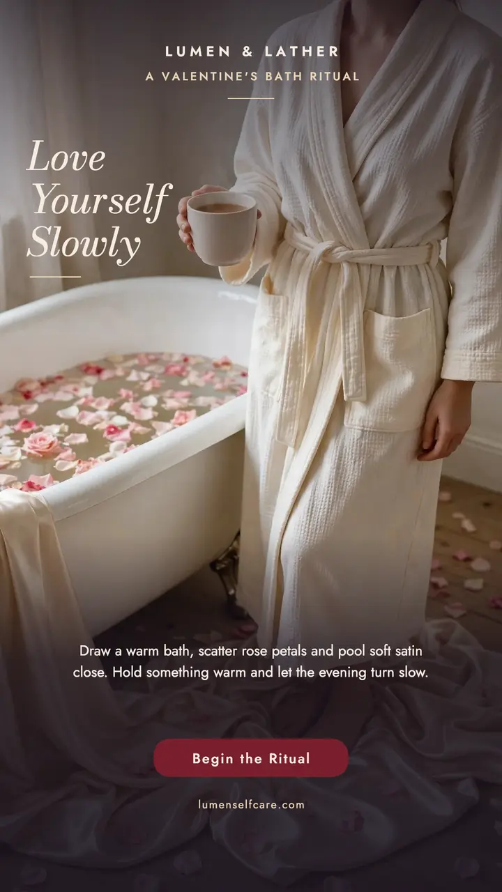 Lumen and Lather Valentine bath ritual story template