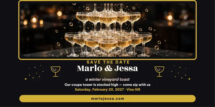 Marlo and Jessa winter vineyard toast template