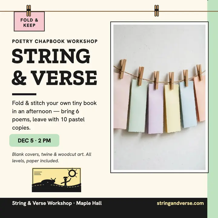 String and Verse chapbook workshop post template