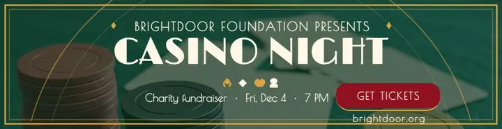Brightdoor charity casino night billboard template