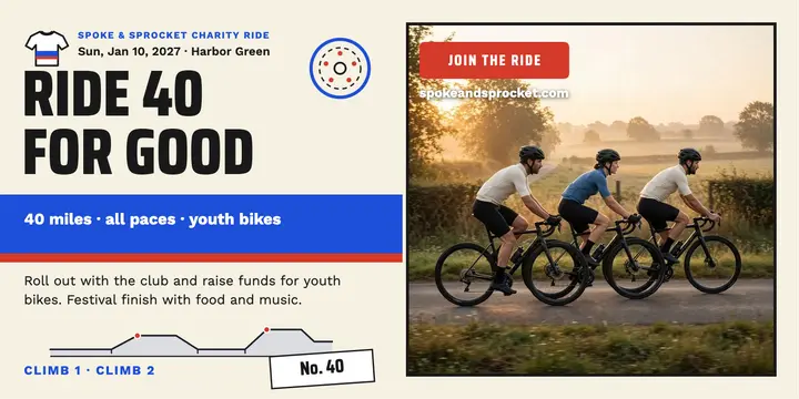 Spoke and Sprocket charity ride jersey post template