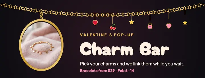 Gildwell Valentine's charm bar cover template