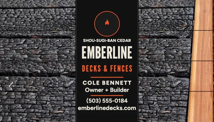 Emberline Decks charred timber card template