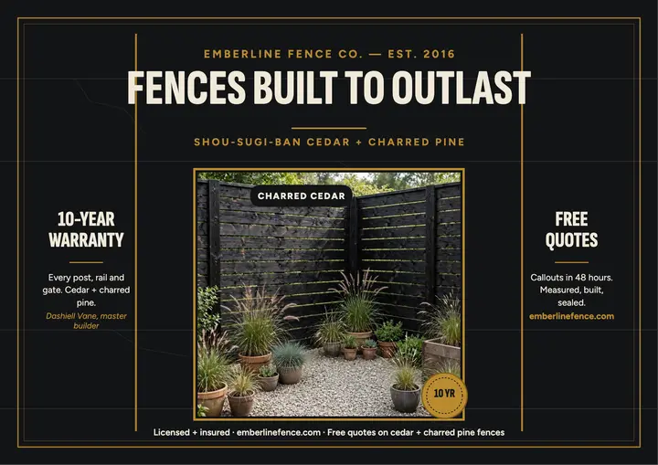 Emberline charred fence builder certificate: fence builder certificate template