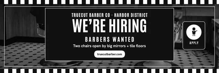 Truecut barbershop hiring header template