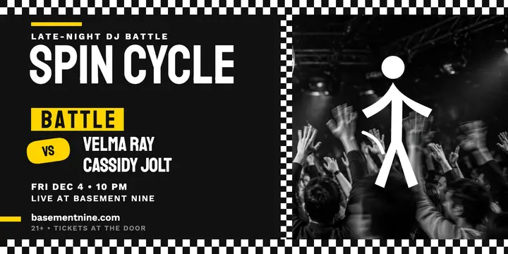 Spin Cycle DJ battle checker post template
