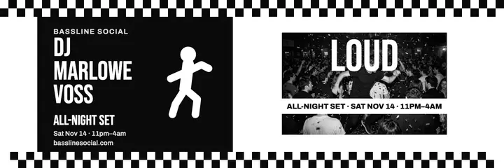 Bassline Social DJ all-night checker header template