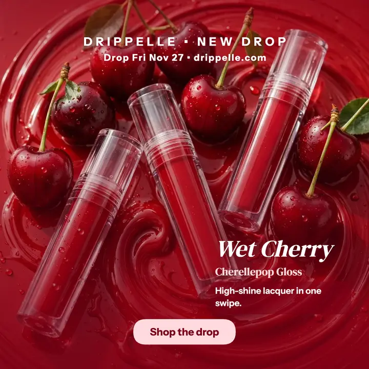 Drippelle cherry gloss drop post template