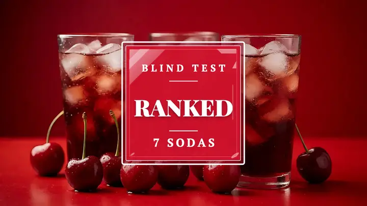 Cherry soda blind taste test thumbnail, cherry gloss template