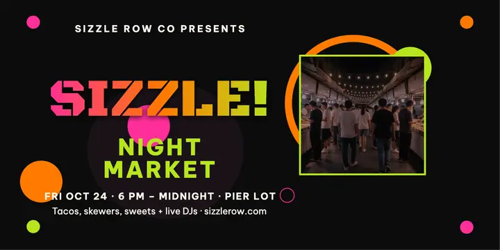 Sizzle Row night market chicha post template