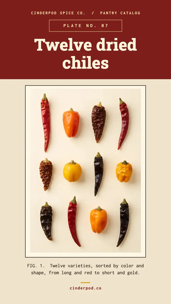 Cinderpod chile index story, specimen index template