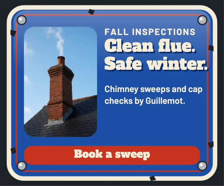 Chimney sweep display ad, enamel tin sign template