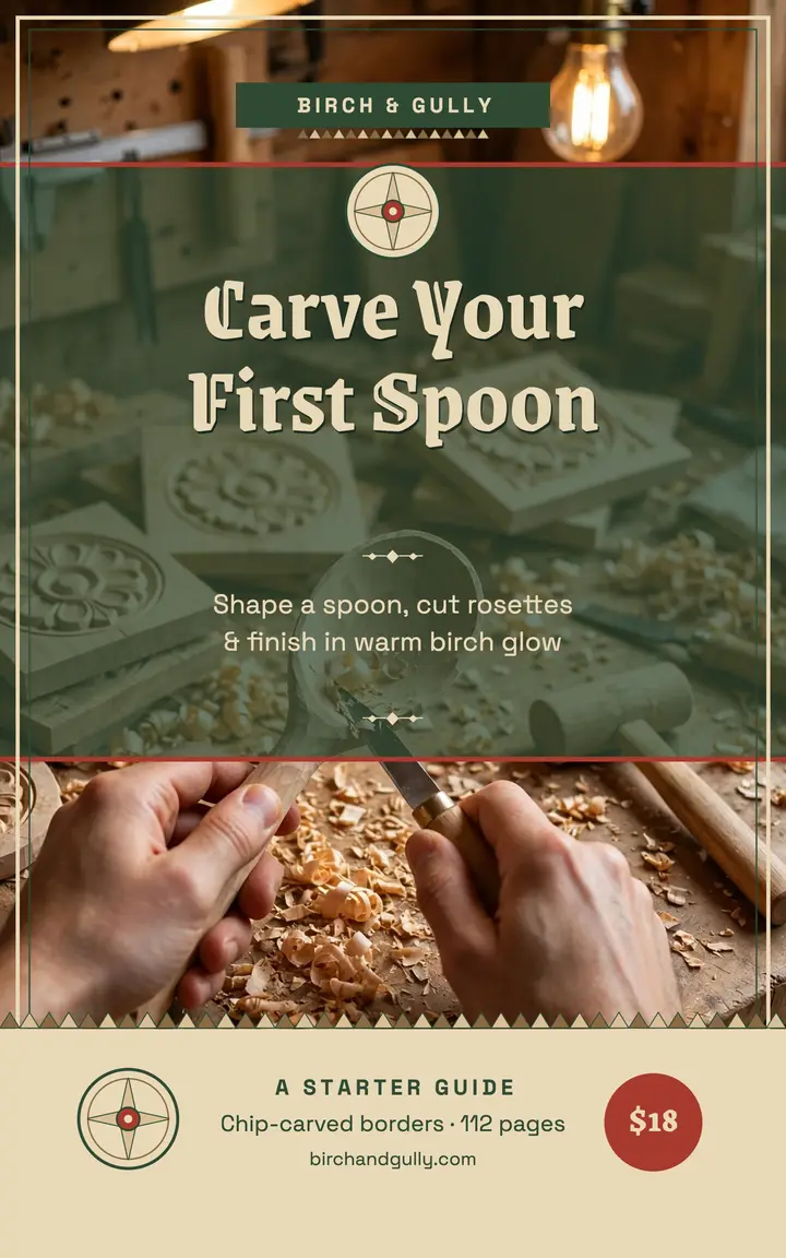 Carve Your First Spoon birch ebook template