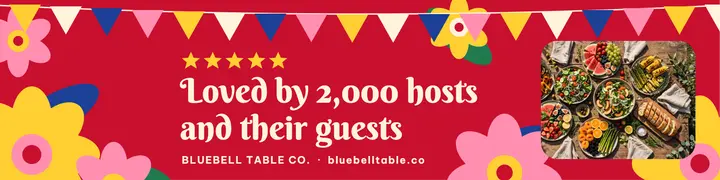 Bluebell Table Co. catering reviews LinkedIn banner template