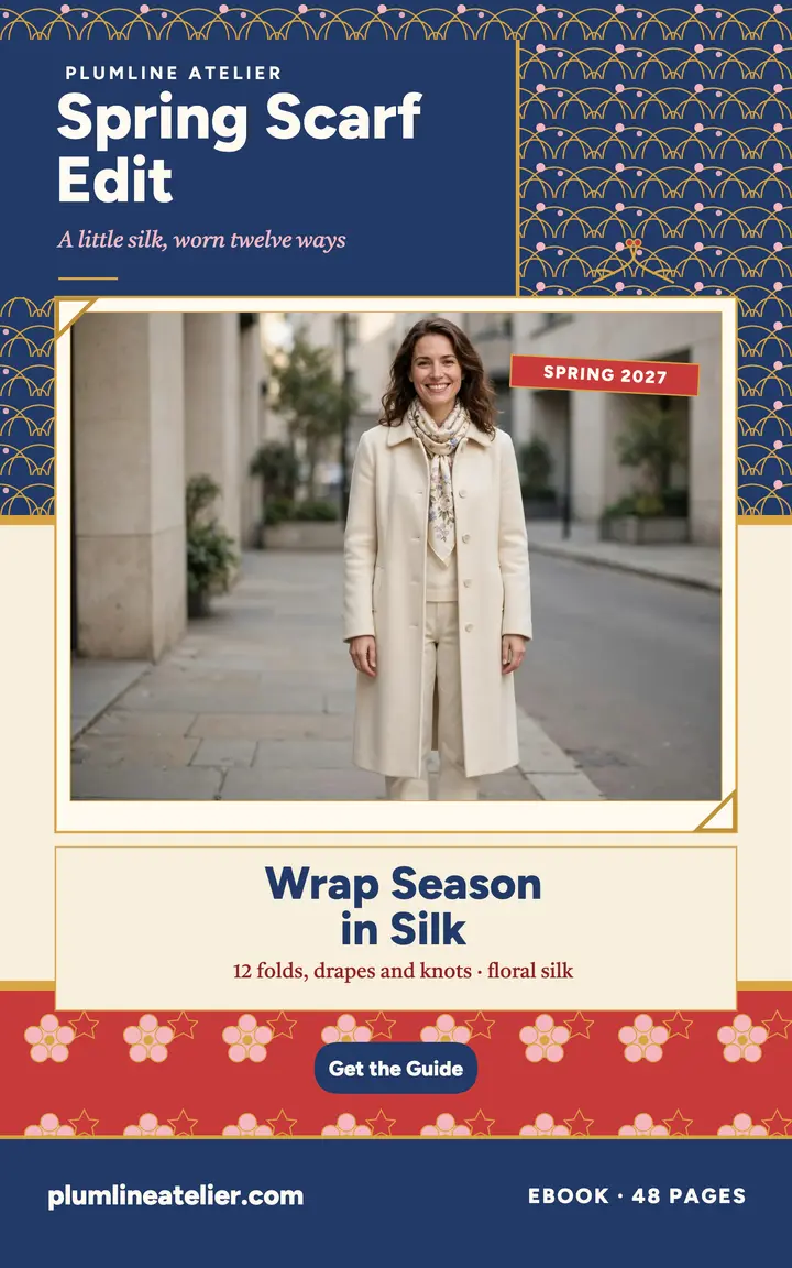 Plumline spring scarf edit ebook: scarf styling ebook template