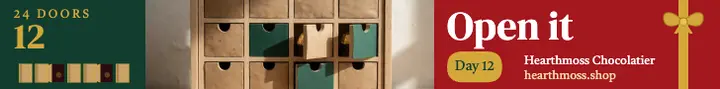Hearthmoss Chocolatier advent countdown leaderboard: advent countdown ad template
