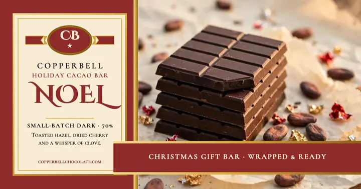 Copperbell holiday chocolate bar post template