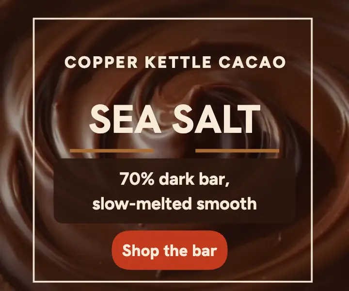 Copper Kettle sea salt chocolate ad template