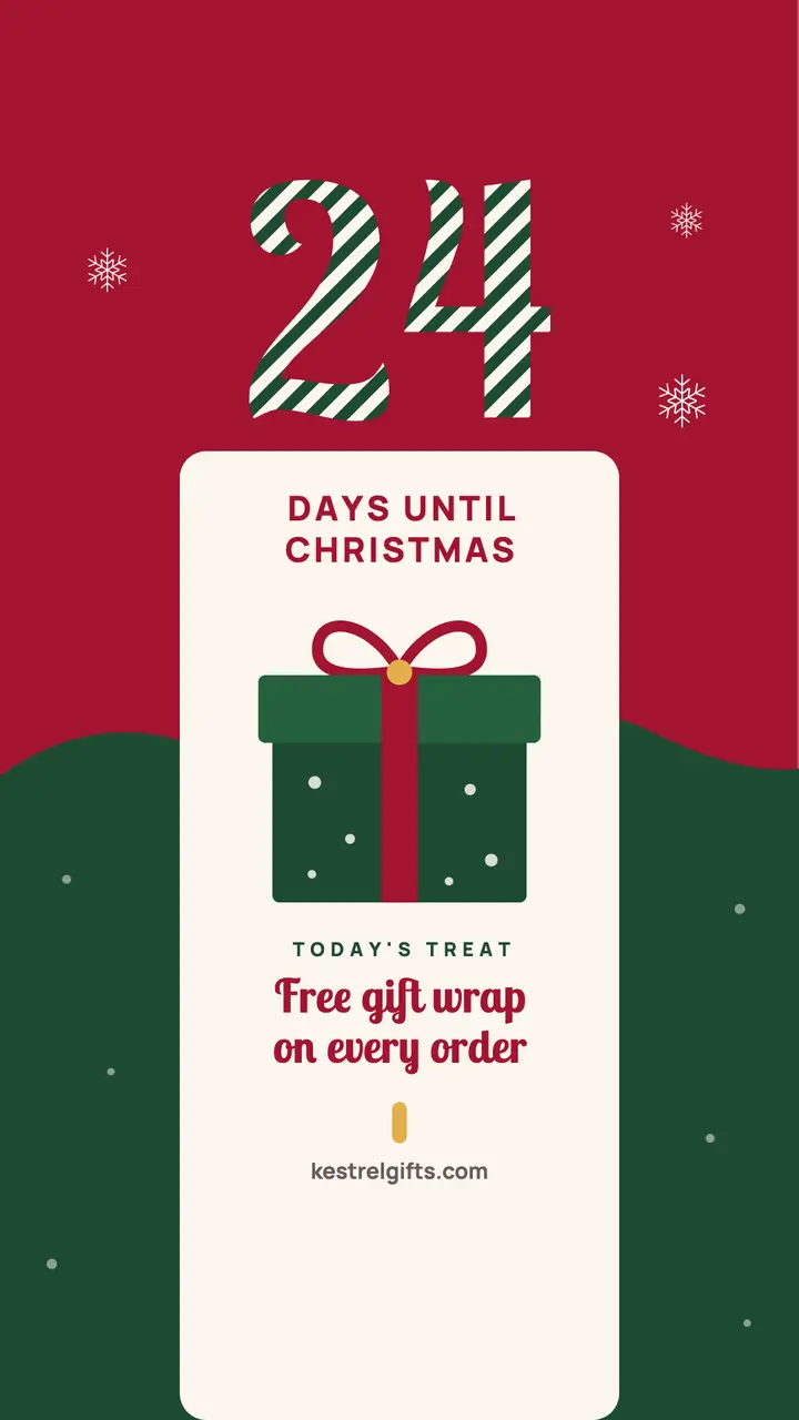 Christmas countdown 24 days story template