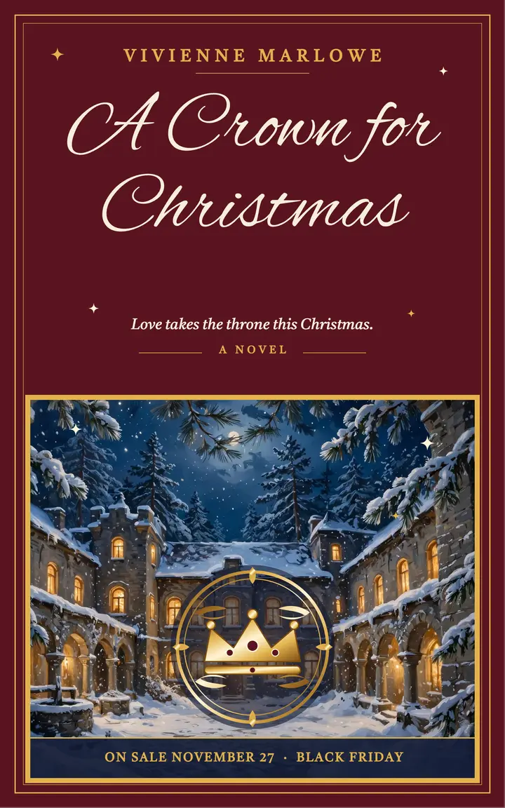 A Crown for Christmas jewel-box ebook cover template