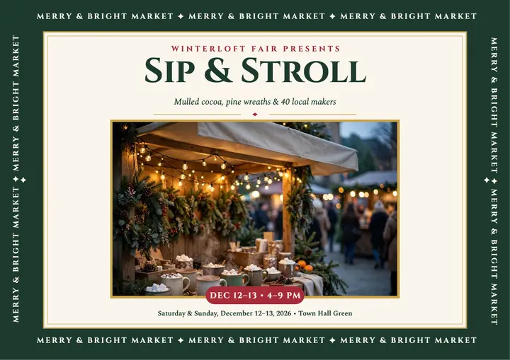 Winterloft Fair Christmas market certificate template