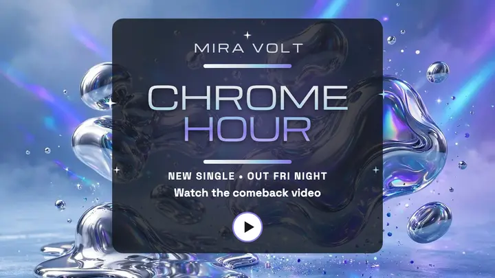 Mira Volt Chrome Hour comeback thumbnail template