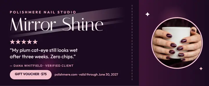 Polishmere mirror shine voucher: nail voucher review template