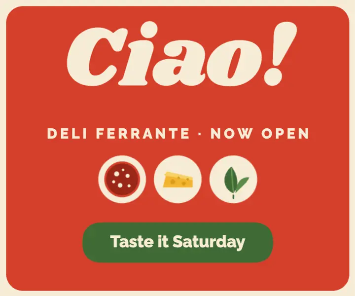 Ciao! deli opening ad template